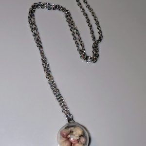 Collier "Maïs pop corn Rose"